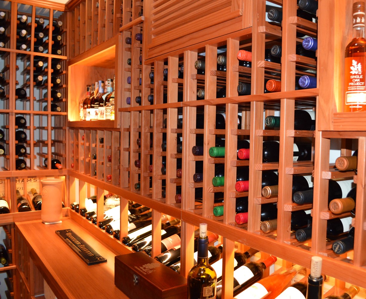 Austin Custom Residential Wine Cellars Wood Wine Racks That Impress