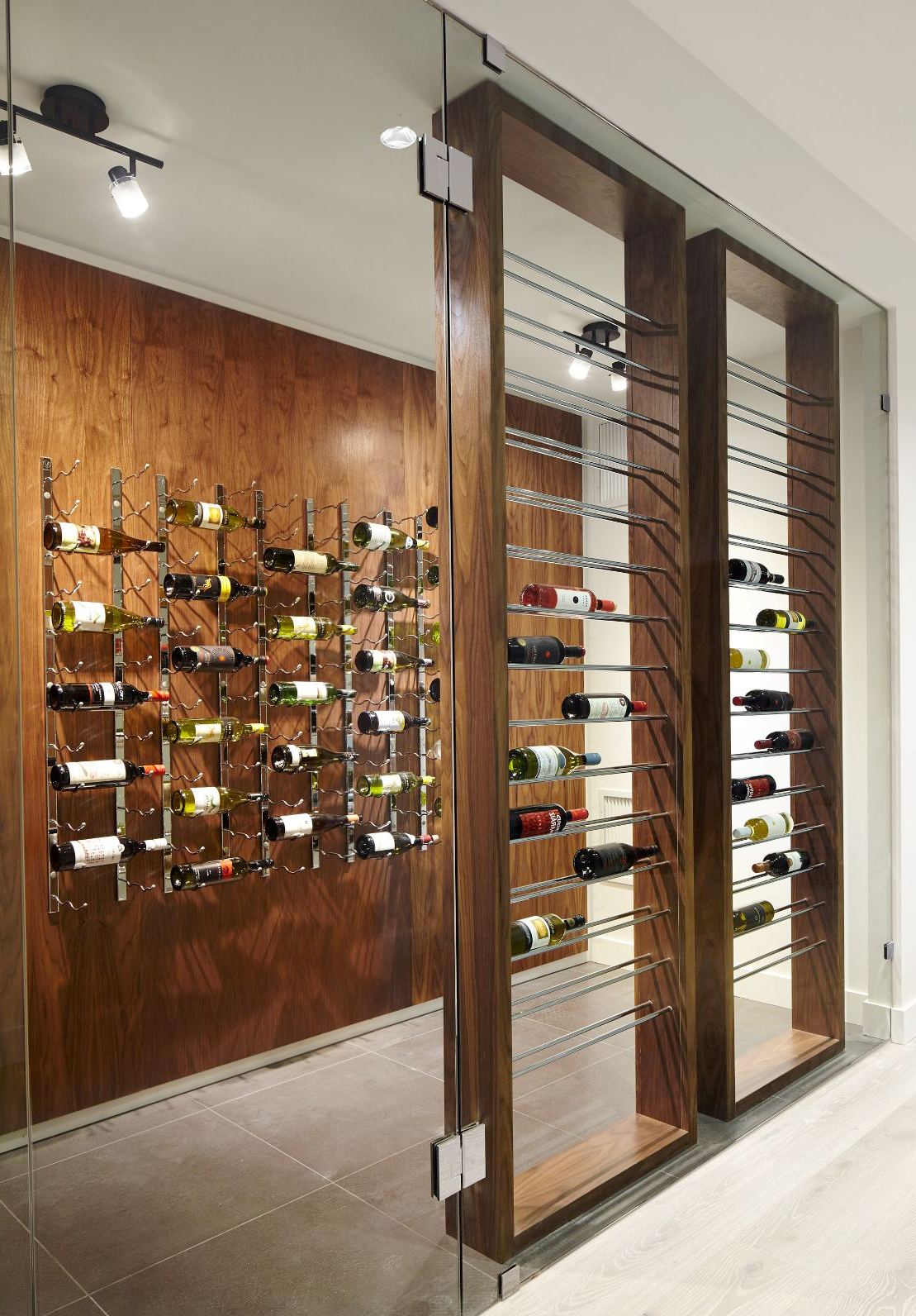 Custom Residential Wine Cellar in Austin with LED Lighting System