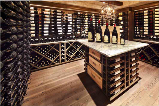 Transitional Residential Wine Cellar Project Austin