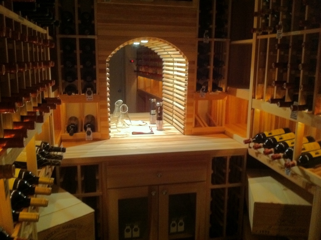 Display Row Lighting Installed and Designed by Custom Wine Cellars Austin