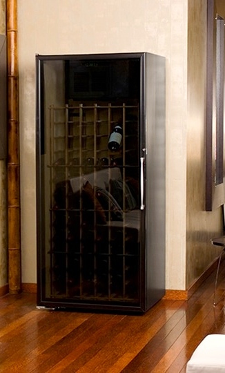 Le Cache Loft 1400 Wine Cabinet Black Matte Ideal for Austin Homes and Commercial Establishments