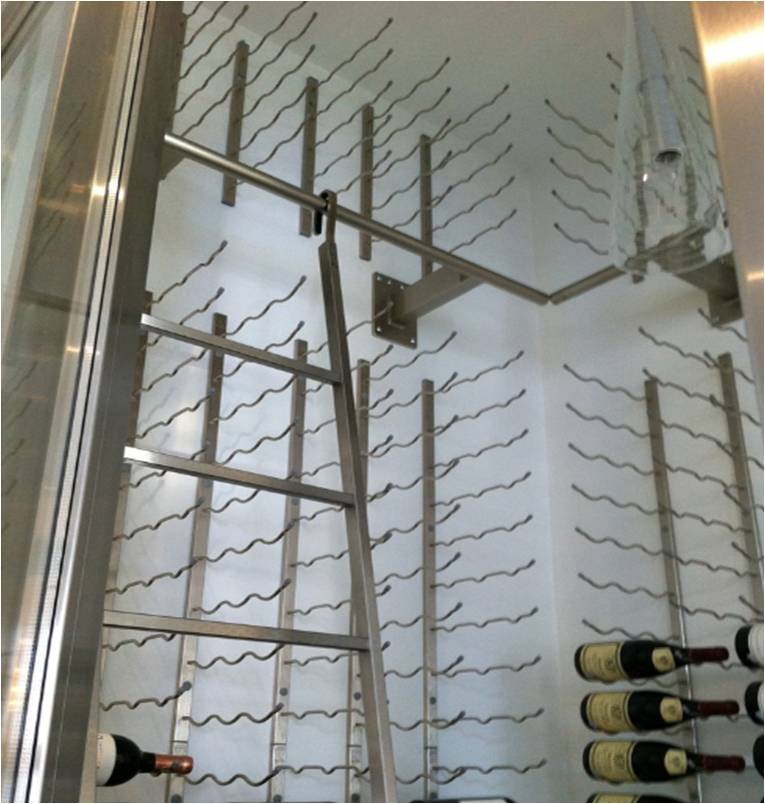 VintageView Floor to Ceiling Metal Custom Wine Cellar Racks Austin