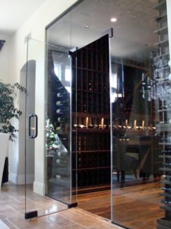 Home Custom Wine Cellar Installation in Austin Using Mahogany Wine Racks