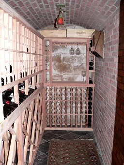 Residential Custom Cellar Installed with a WhisperKOOL XLT Wine Cooling Unit Austin