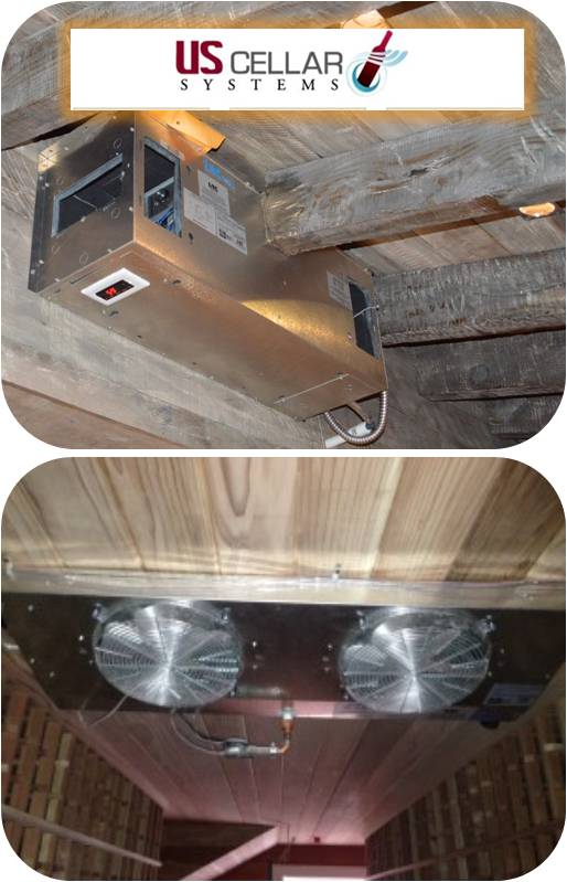 US Cellar Systems Wine Cooling Units Installed in Custom Wine Cellars in Austin