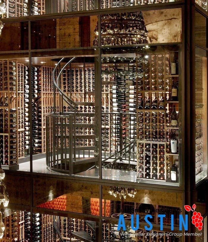 Austin Master Builders and Contractors Builds Luxurious Custom Wine Celllars Using Decorative Features