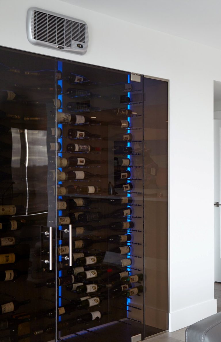 View of Custom Wine Cellars Austin