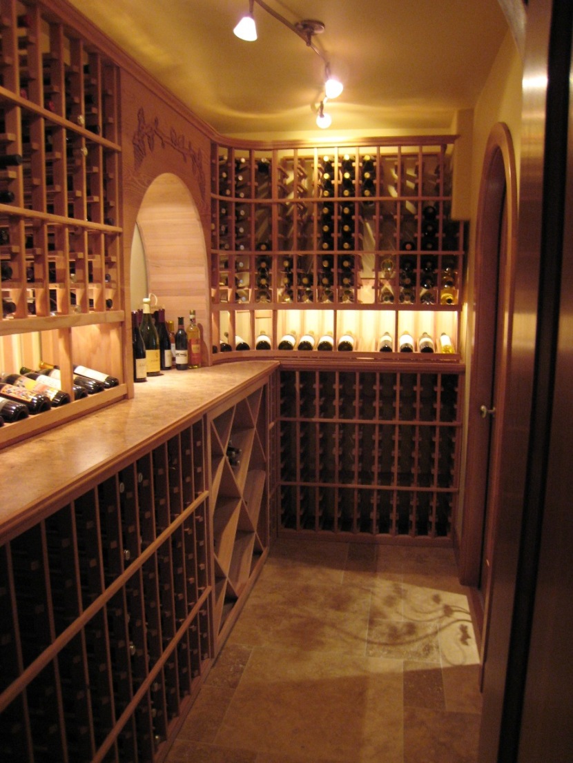 Beautiful Residential Custom Wine Cellar Built by Austin Designers and Installers