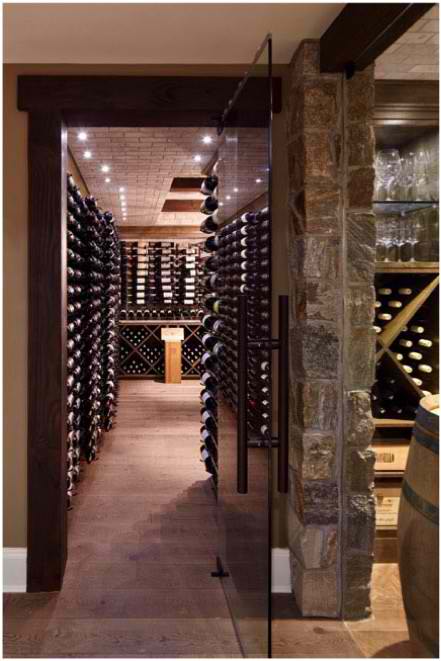 Residential Custom Wine Cellar Design Created by Austin Master Builders