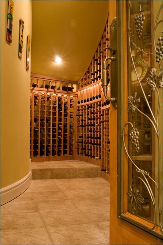 Residential Custom Wine Cellar Design Created by Austin Master Builders for a Homeowner