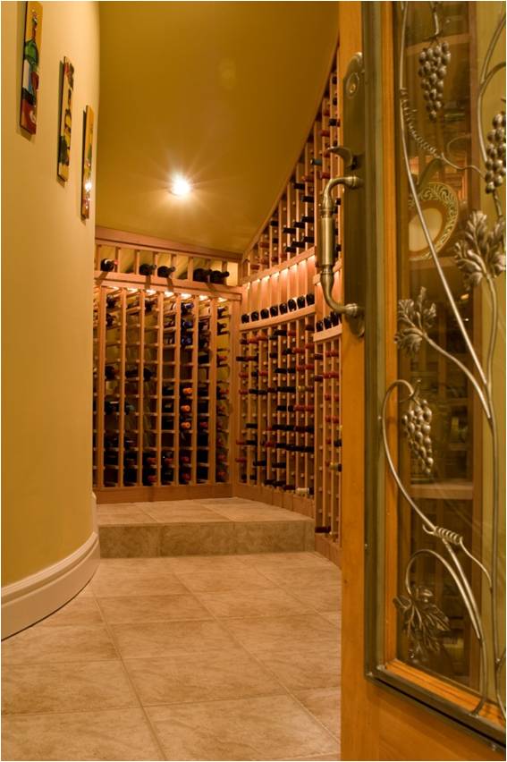 Residential Custom Wine Cellar Design Created by Austin Master Builders for a Homeowner
