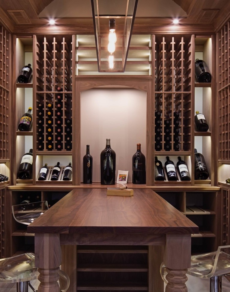 Custom Wine Room Created by the Best Wine Cellar Builder in Austin