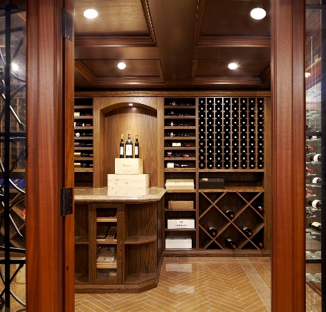 Elegant Residential Wine Cellar Design Created by Austin Experts