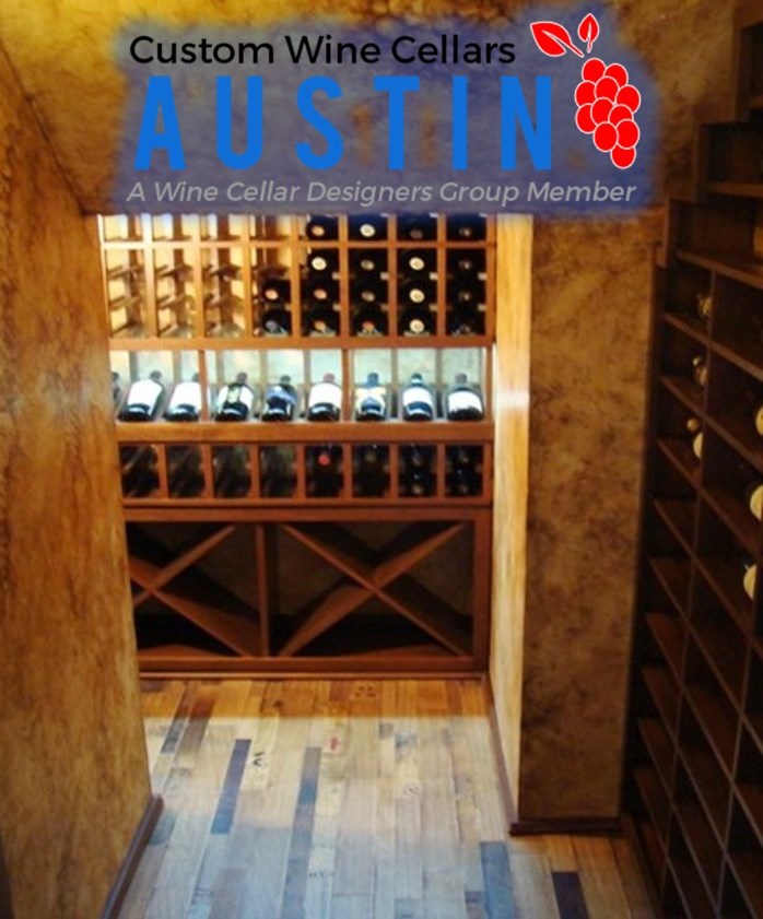 Custom Wine Cellar Under the Stairs by Austin Builders