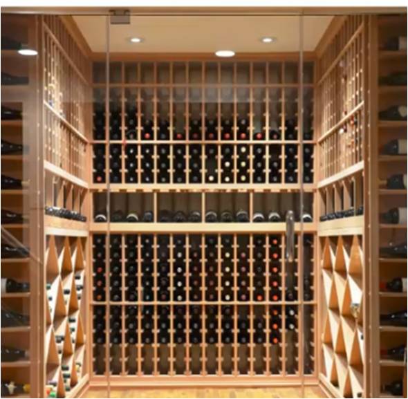 Traditional Custom Wine Rack Design for a Home Wine Cellar in Austin