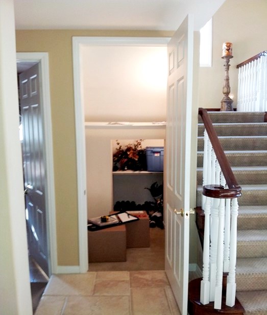 Original Room Under the Stairs Before the Wine Cellar Installation