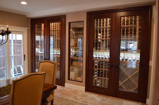 Barolo-Style Custom Wine-Cellar-Doors Austin