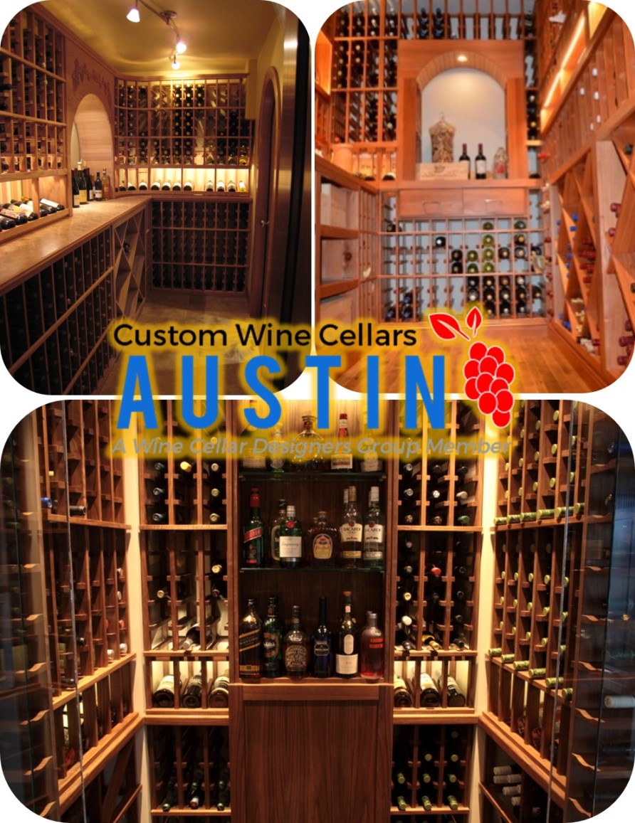 Stylish and Organized Home Custom Wine Cellars Designed by Austin Master Builders
