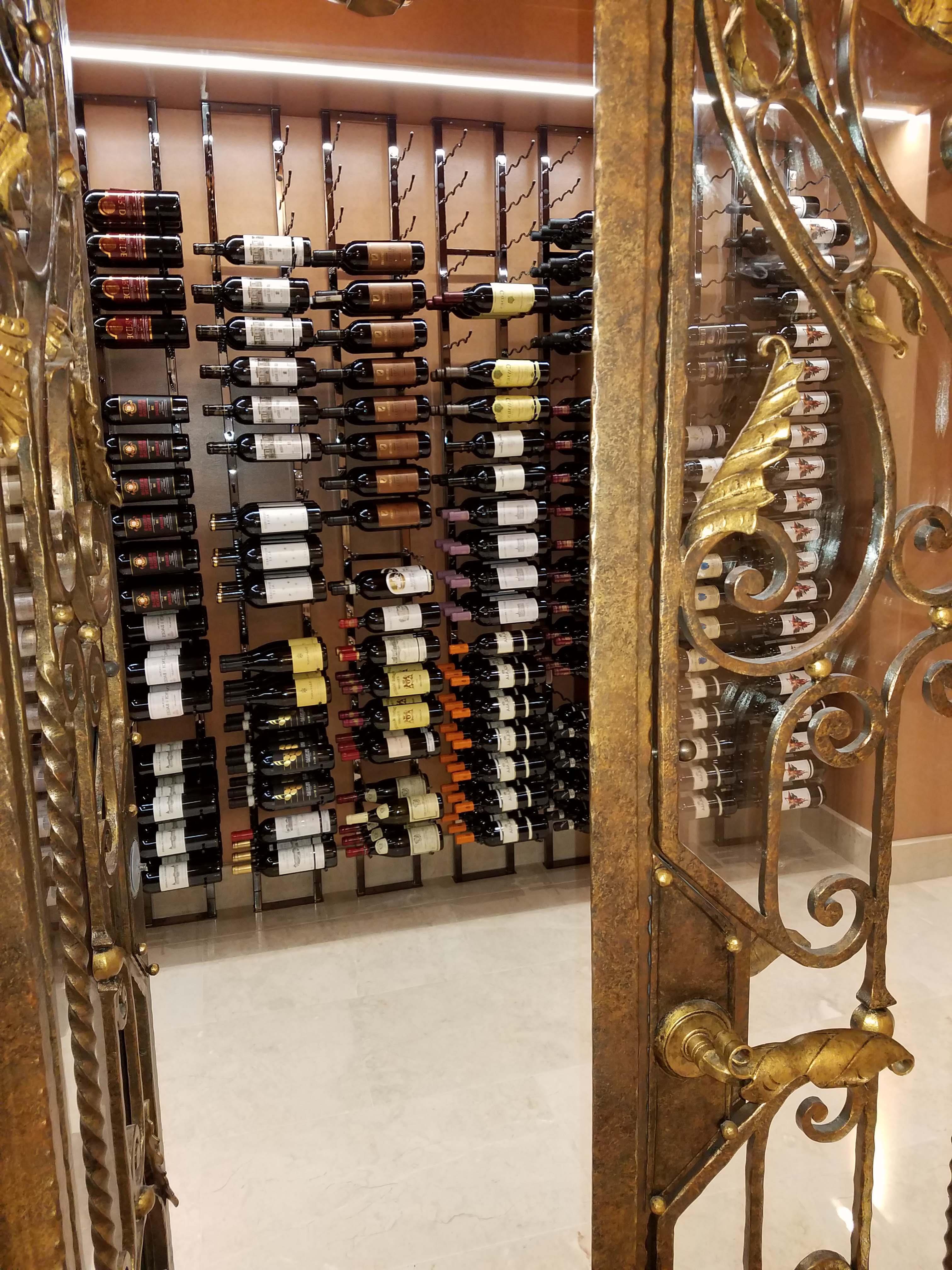 Unique Custom Home Wine Cellar Door Austin