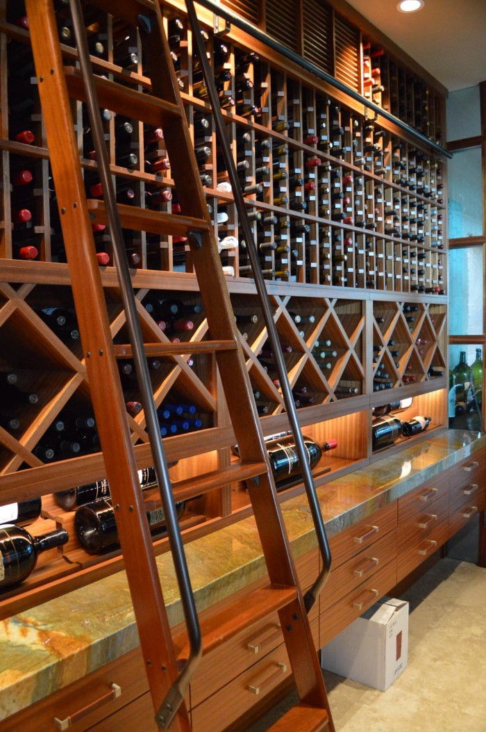 traditional-wine-cellar-with-rolling-ladder