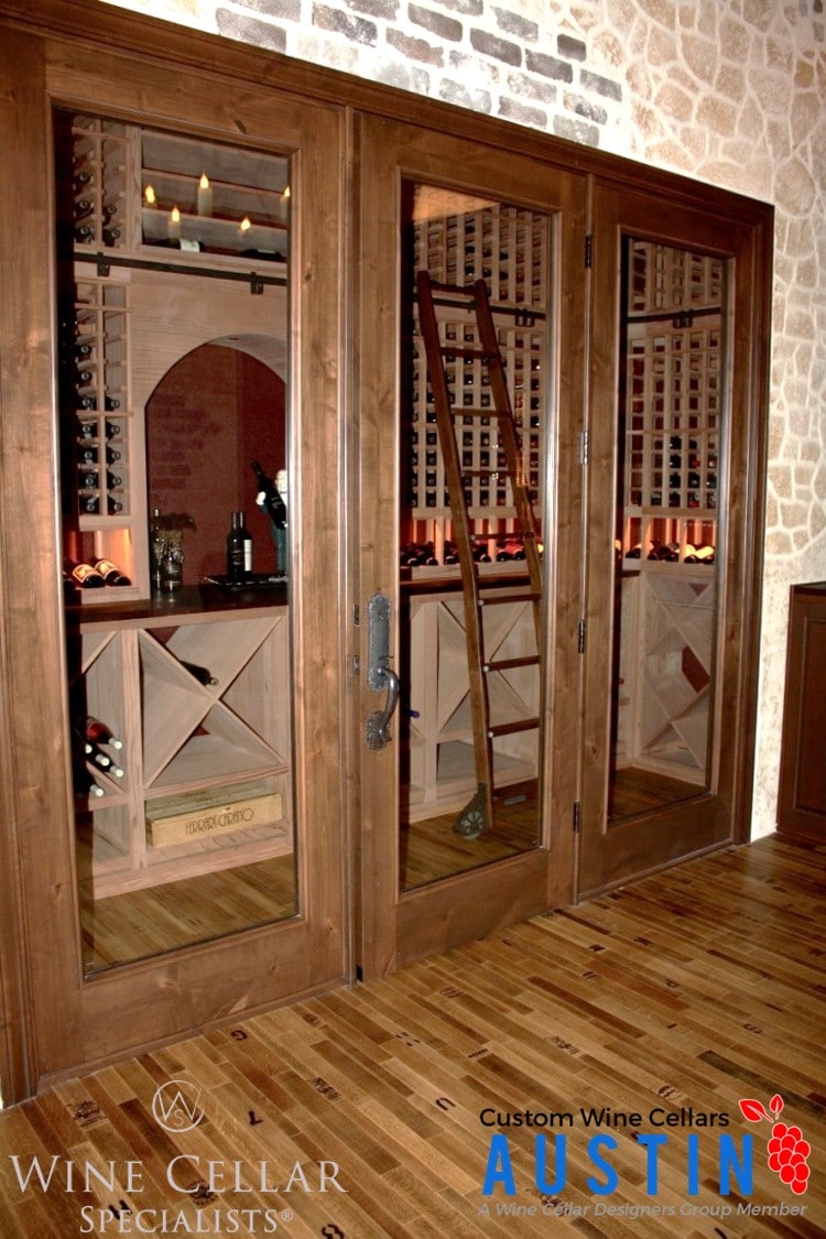 Experts in Designing Residential Wine Cellars Created This Stylish Wine Storage and Tasting Room 