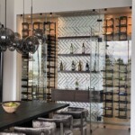 In a dining room, a glass wine cellar can be a wonderful addition to the decor.
It is an excellent discussion starter.